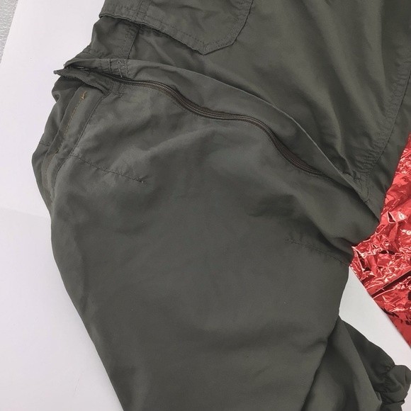 REI Men's Cargo Convertible Hiking Green Outdoor Pants UPF 50 Size M 36L - Picture 14 of 16